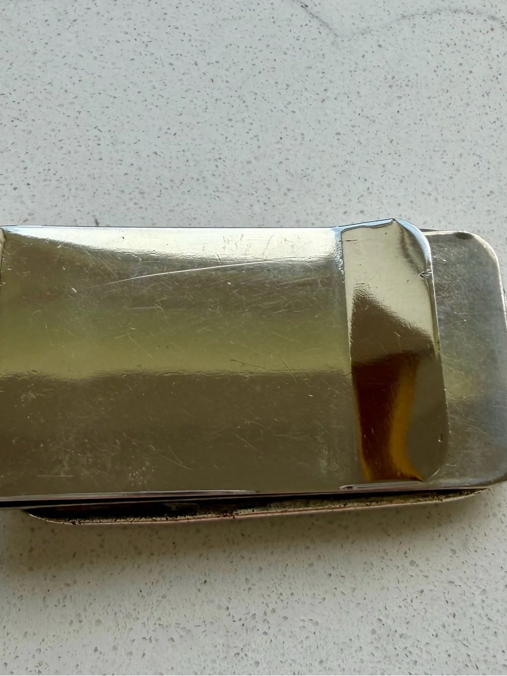 David Yurman Silver Wavy Stripe Money Clip